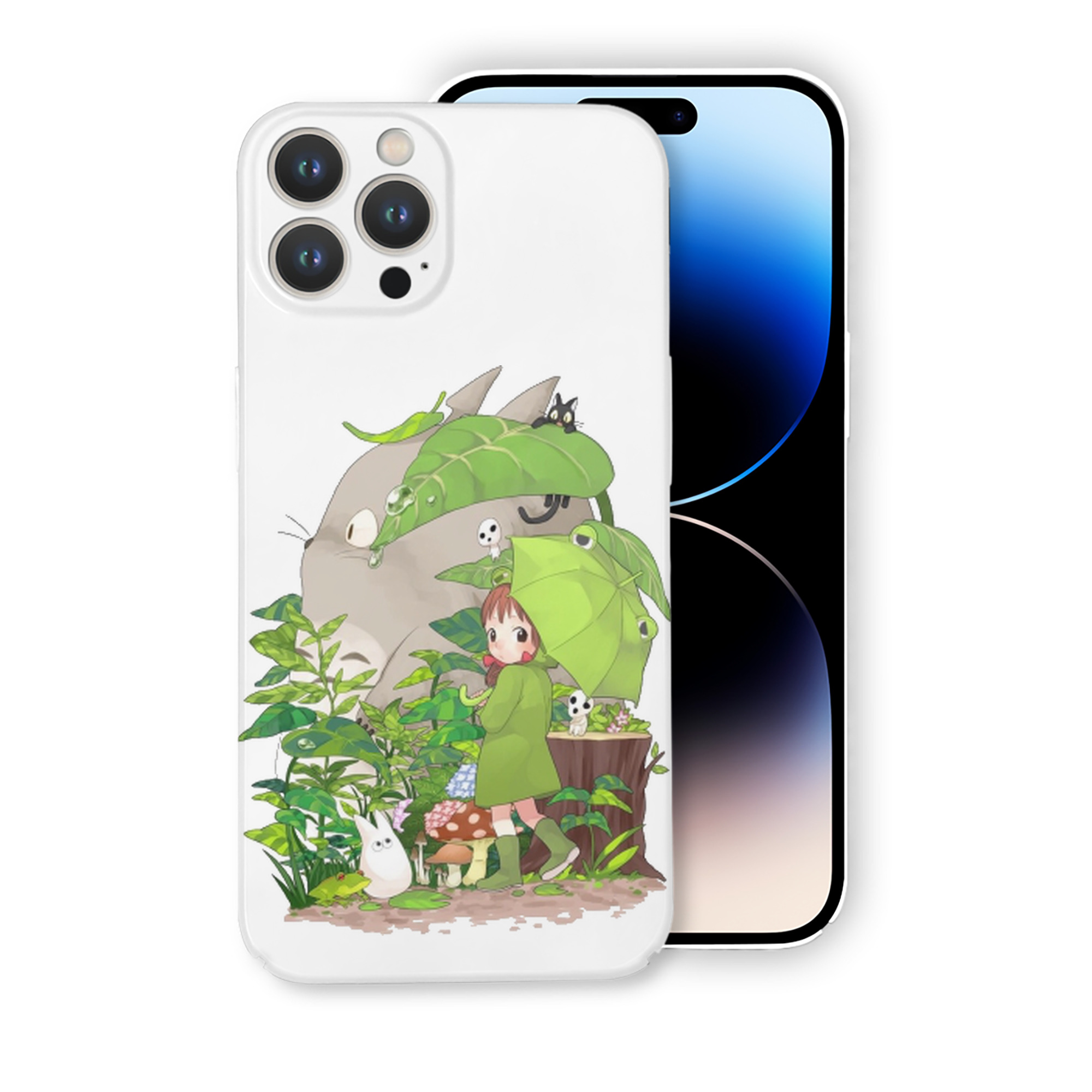（画像用） となりのトトロ 草壁メイ 草壁サツキ My Neighbor Totoro Satsuki Kusakabe Mei Kusakabe 【iPhone 14シリーズ対応】ハードケース